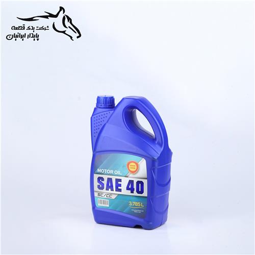 روغن موتور 40 پلاستیکی چهار لیتری سمن شیمی .6.